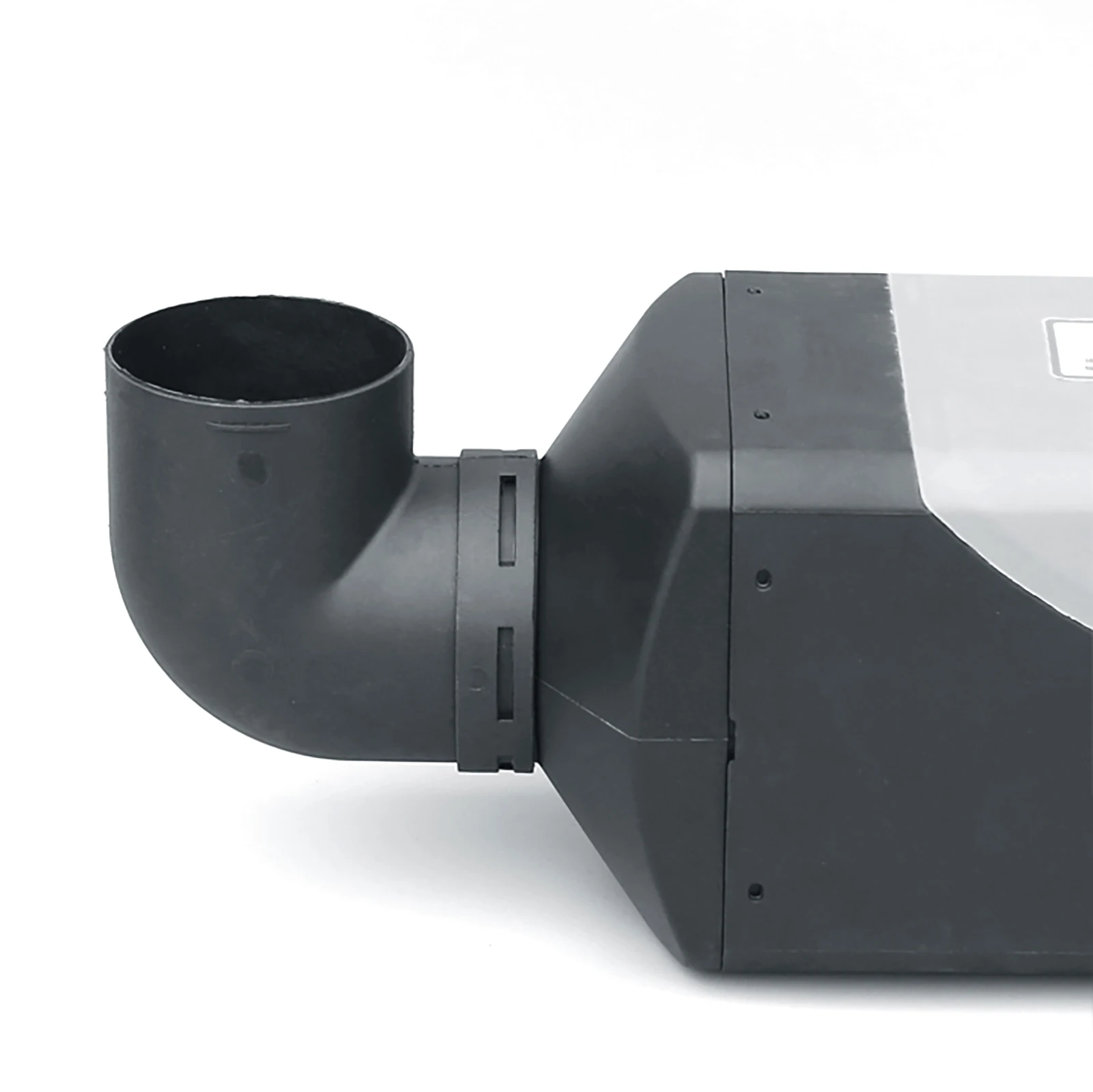Car Air Duct Connector 60/75mm L-Shaped Air Pipe Elbow Outlet Connector Smoke Exhaust Pipe Parking Heater Black