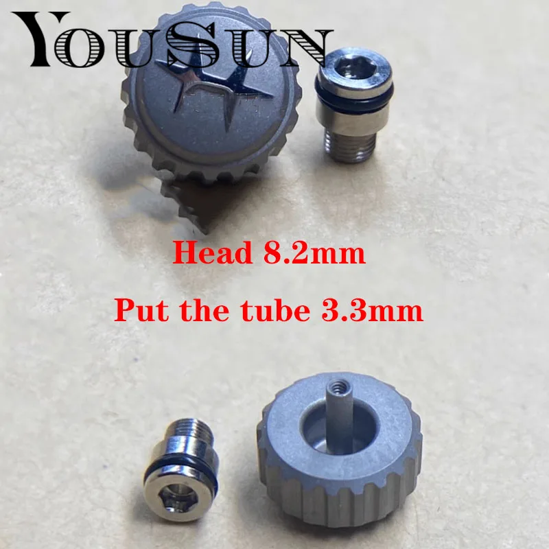 Per Hamilton Watch Testa Di Sabbiatura Tubo Con Maniglia Da 8.2Mm Raccordi A Corona Con Maniglia Da 3.3Mm