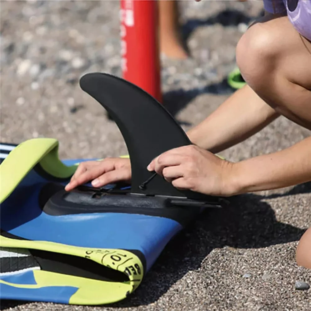 Soft Flex Center Fin with Screw White Water Fin For Air Sup Long Board Surfboard Inflatable Paddle Board
