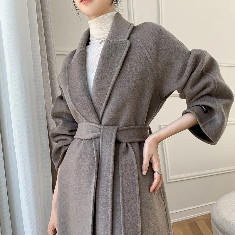 Manteau Femme Élégant et Polyvalent en Laine