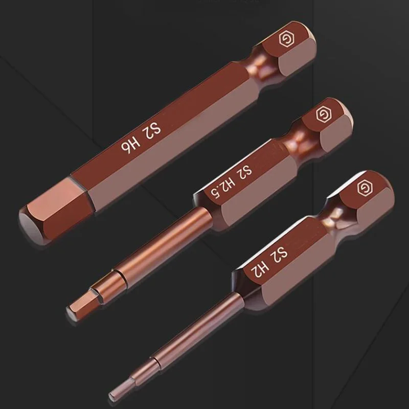 Hex Screwdriver Bit H3 H4 H5 H6 H8 H10 Length 50mm 75mm 100mm 150mm 6