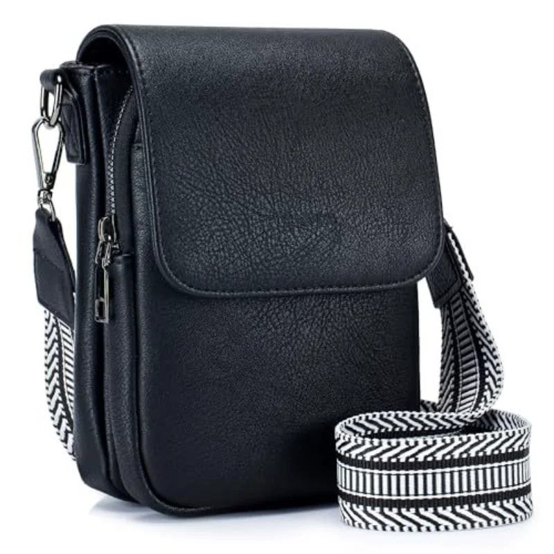 Mini Crossbody Bag Portable Mobile Phone Bag Multi-pocket Card Slot Fashion Function Adjustable Shoulder Strap