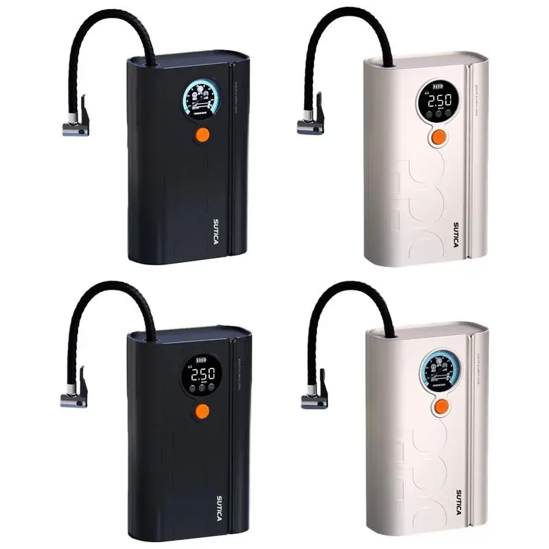 

Portable Air Compressor for Car Tires Auto Air Pump with Fuse Strong Vacuum Suction Wear Resistant Nylon Air Pump Gauge for Car