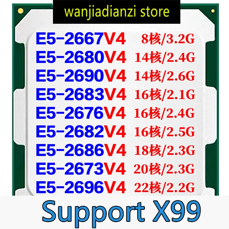 E5-2666 E5-2673 E5-2676 E5-2678 E5-2680 E5-2696 2683 2686 2667 V3 V4 ...