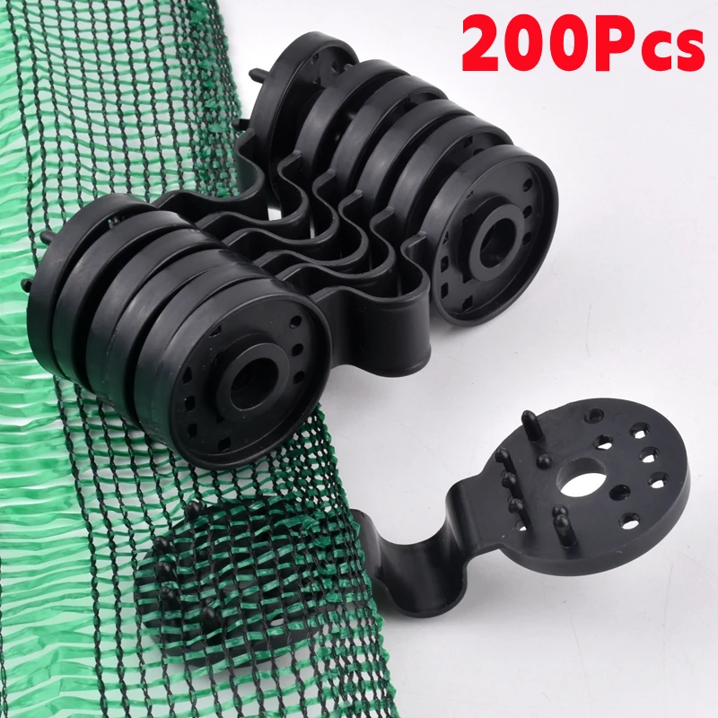 50-200Pcs Sunshade Net Clip Home Fence Greenhouse Film Clip Sun Shades Mesh Clips Hook Garden Net Mesh Building Agriculture Tool