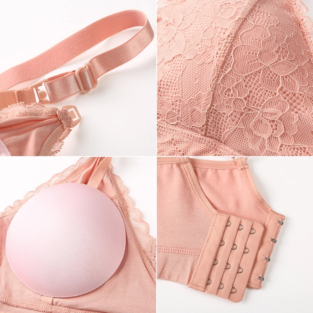 Lace Breastfeeding Bras Maternity Nursing Bra for Feeding Nursing Underwear Clothes for Pregnant Wirefree Breathable Bra 5