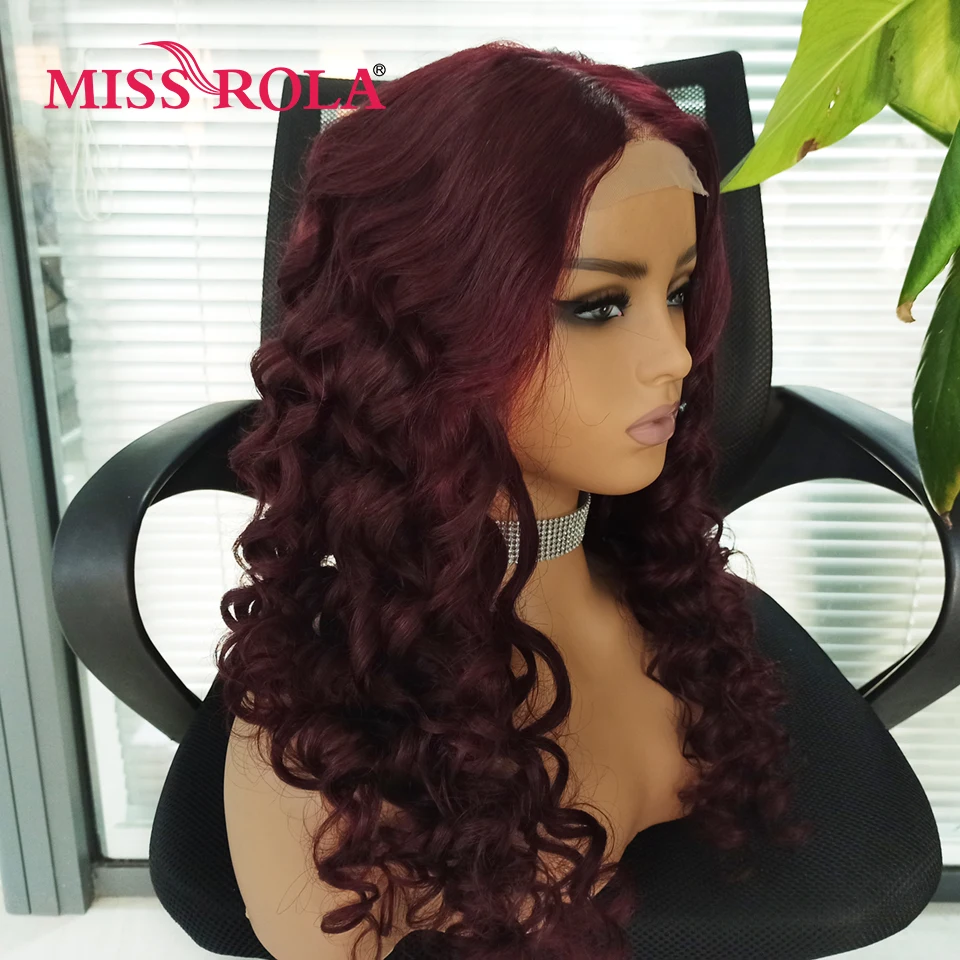 Miss Rola Peruanische Echthaar-Perücken 180% Dichte 4x4 Lace Closure Perücke 13x1 Loose Wave Haarperücke Remy Vorgezupft Mit Baby Hair – Detail 9