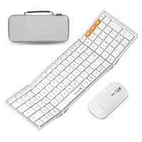 ProtoArc Foldable Keyboard and Mouse, XKM01 Combo for Business Travel 2.4G+Dual Bluetooth Portable  for Laptop iPads Tablets - Image 2