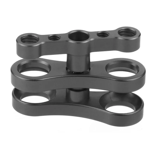 Yctze Supporto per morsetto a sfera per immersione, staffa per immersione subacquea in lega di alluminio CNC Supporto telecamera a sfera per montaggio a sfera con attacco 1/4 Vite