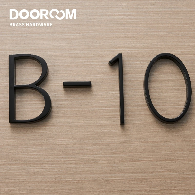 House Number Signs Dooroom Zinc Alloy Digits 0-9 Letters A B C Company Names Door Plate House Number Room Number Hotel Floor Villa Signboard
