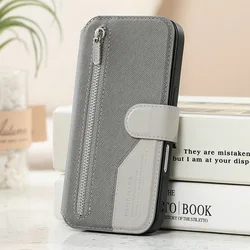 Luxury 2 - in - 1 Detachable Leather Wallet Card Case with Magnetic Closure - Realme13 Pro Plus 5G (GRAY)
