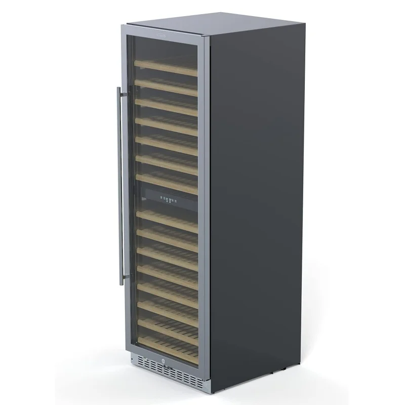 Dual Zone Wine Cooler 15.1 Cu.Ft. Wine Coolers Digital Touch Pad Refrigerated Liquor Cabinet Wine Cooler Cabinet - Image 3