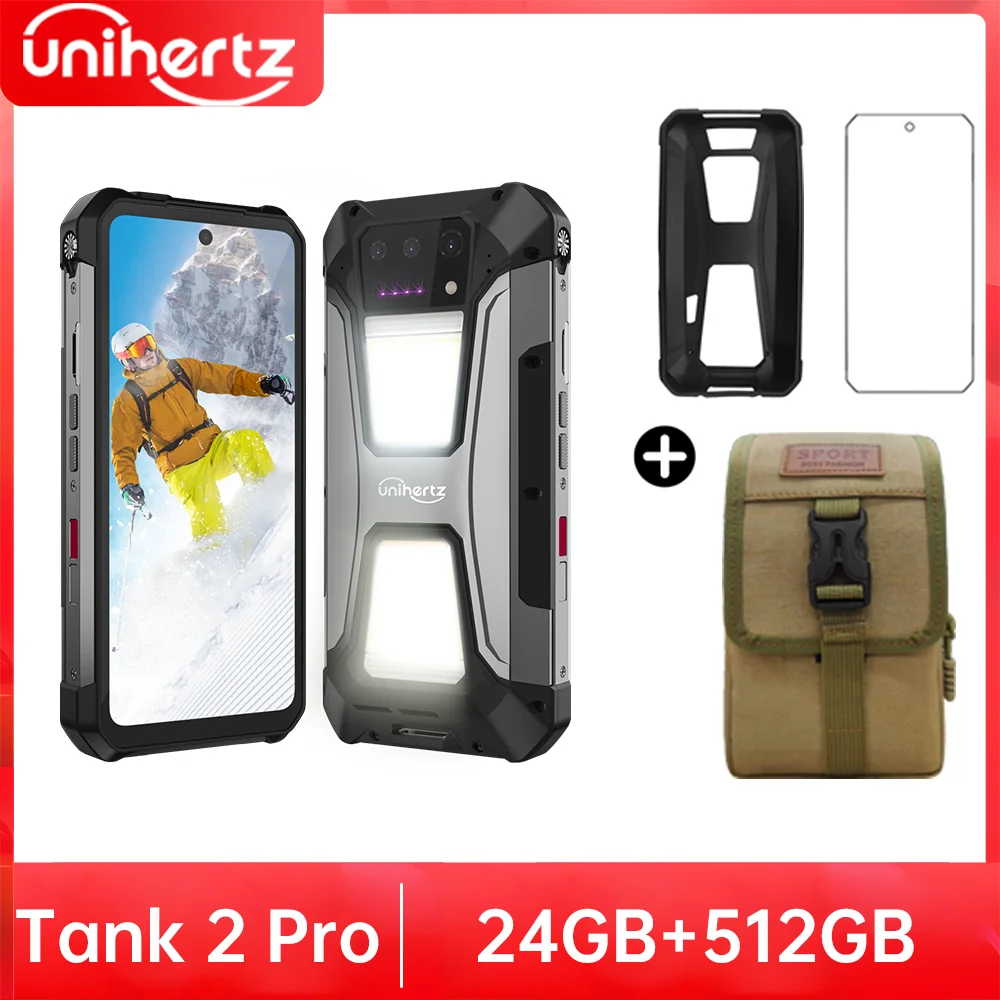 Unihertz Tank 2 PRO 8849 プロジェクター付き頑丈な電話機 2.4K 23800