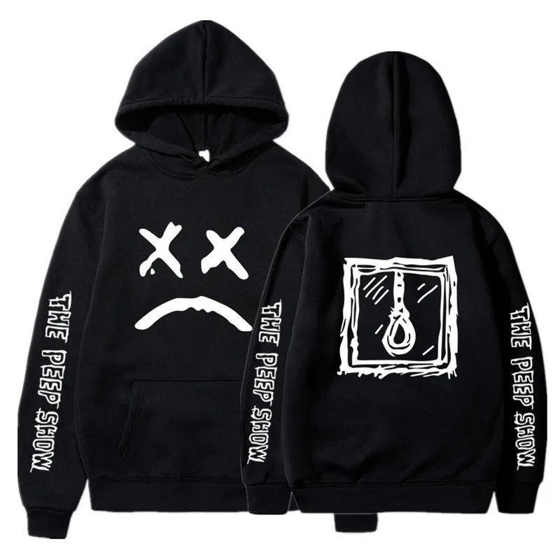 

Hip Hop Lil Peep Hoodies Hell Boy Men Women Hooded Pullover Male Female Sudaderas Cry Baby Hood Hoddie Sweatshirts