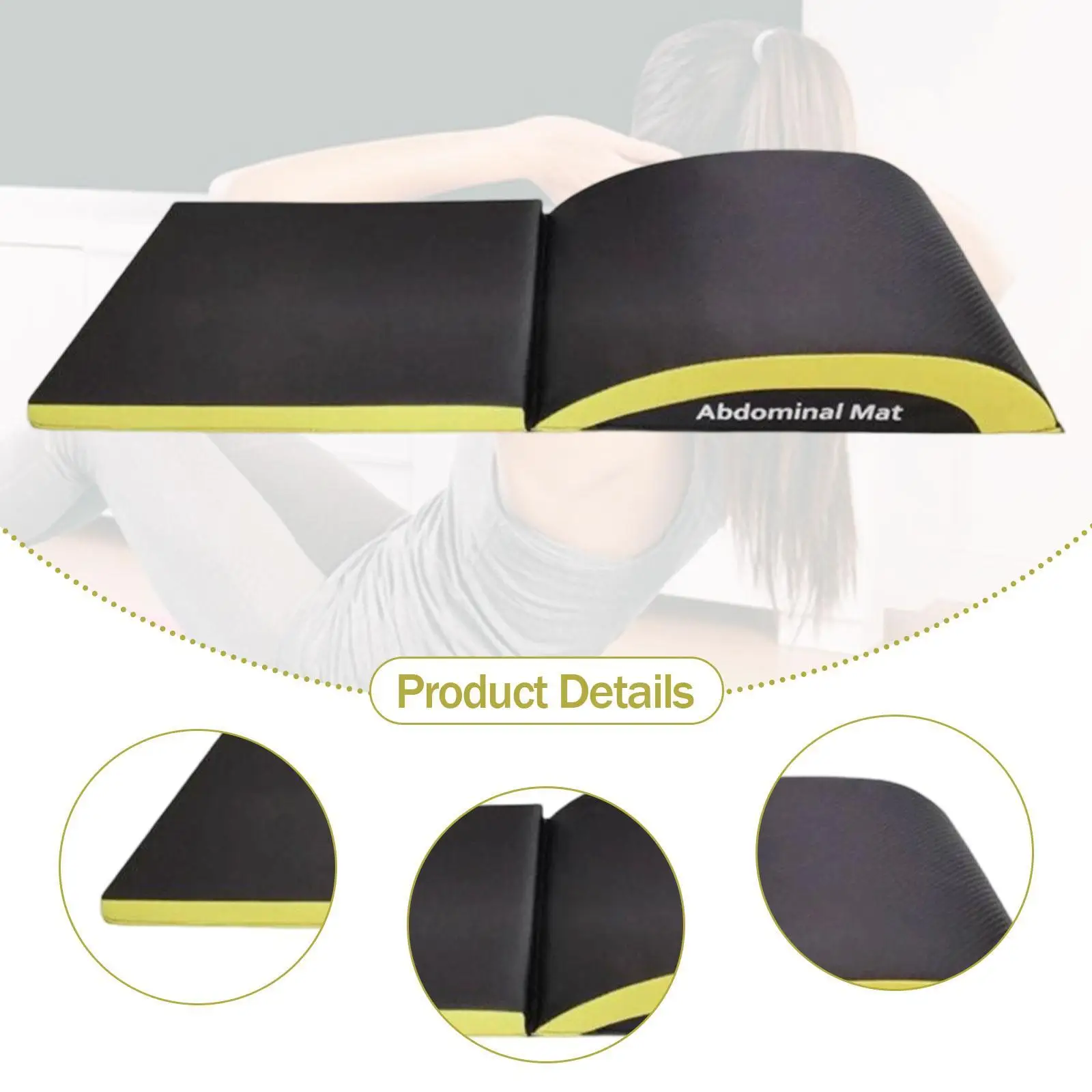 Ab Exercise Mat Abdominal Mat for Men Women Premium Stretch Muscles Lumbar