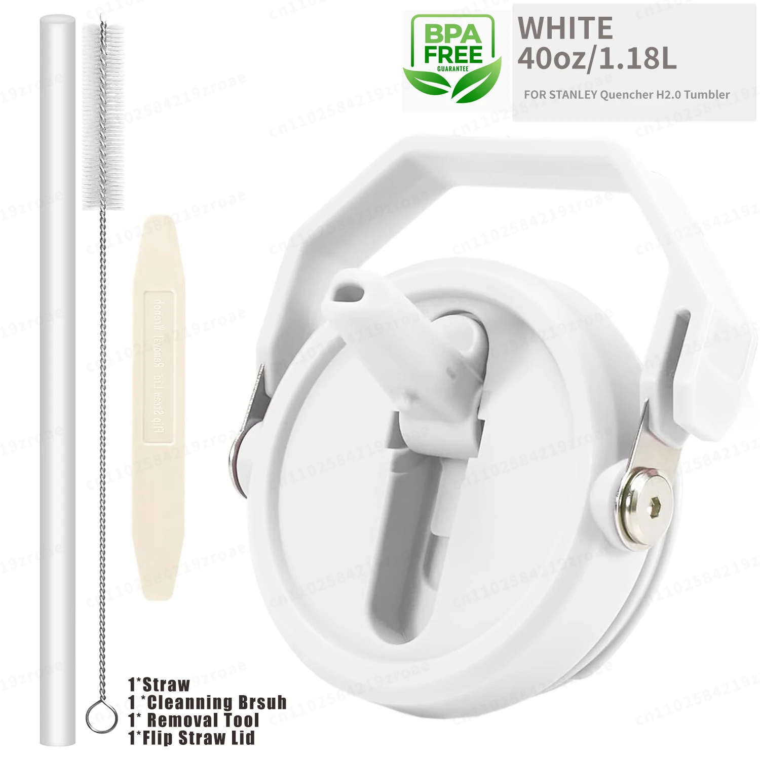 Leakproof Flip Straw With Brush & Removal Tool.
