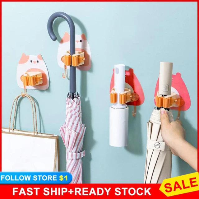 Broom Holder, Mop Holder, Umbrella Storage, Cane, Rack, Storage, Holder 