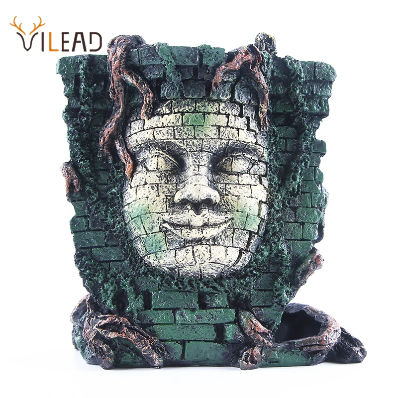 Vilead Maya Statue Resin Aquarium Terrarium Decoration Fish Tank Landscape Reptile Hide Cave Reptiles Avoiding Caves Ornaments Aliexpress
