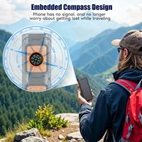 Солнечная батарея 30000 мАч Портативная зарядка Повербанк Внешнее зарядное устройство Сильный свет LDE Light для всех смартфонов — изображение 5