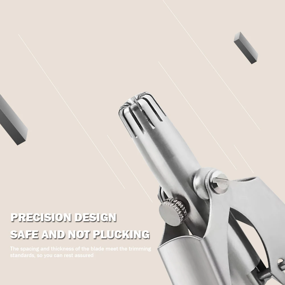 Practical Stainless Steel Manual Hair Trimmer for Shaving Nose Ear Hair Multi-functional Convenient Trimming Shaver