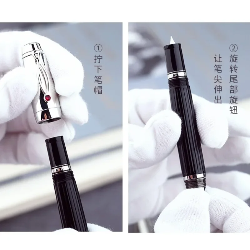 MAJOHN Final Craftsman X1 Mechanical Telescopic Pen Imported Resin Male and Female Adult Student Writing Practice HandPen EF Tip 4