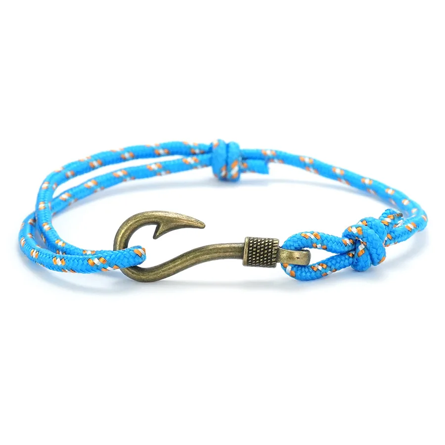 Adjustable Multicolour Nautical Bracelet for Men