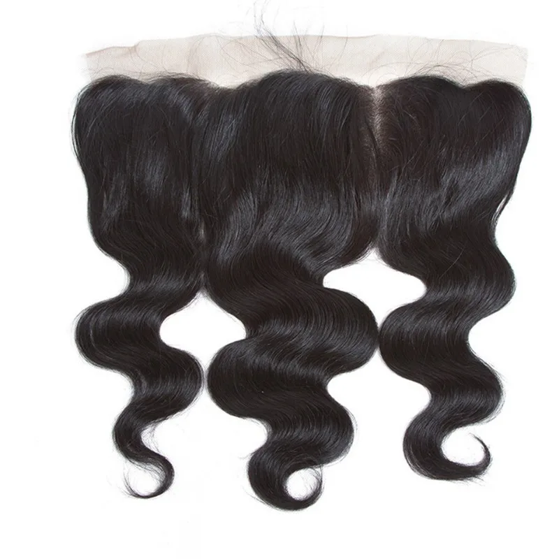 Body Wave 13x4 Lace Frontal Closure Human Hair For Woman Brazilian Virgin Hair Transparent Swiss Lace Pre-Plucked Hairline