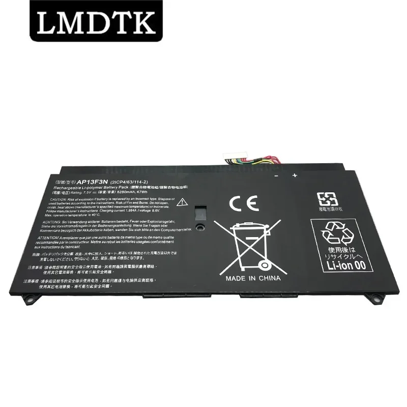 Lmdtk Nuova Batteria Per Laptop Ap13F3N Per Acer Aspire S7-392 S7-392-9890 S7-391-6822 Ultrabook 7.5V 6280Mah 47Wh