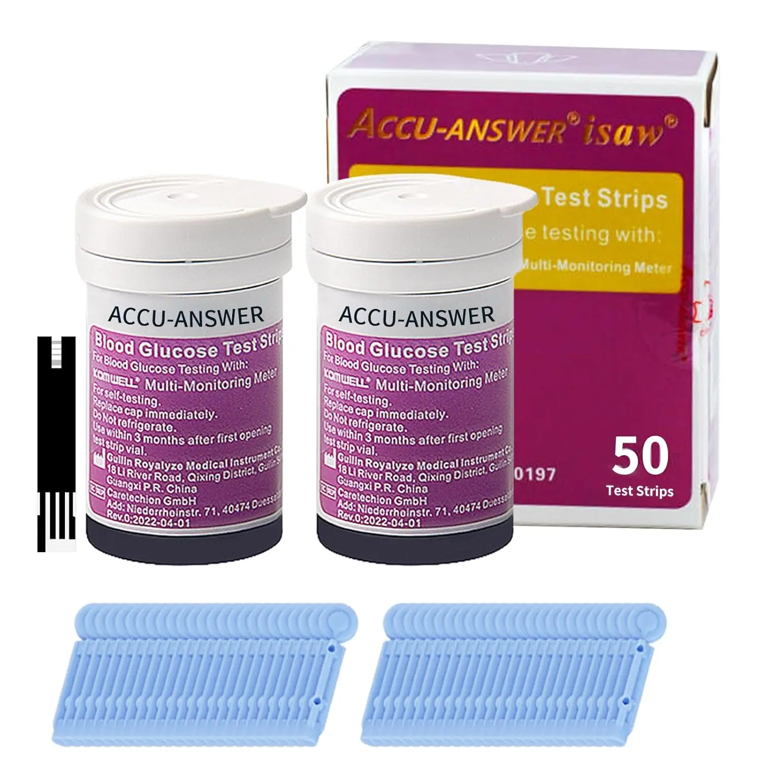 4 In 1 ACCU-Answer Meter Test strip Hemoglobin Total cholesterol Blood Sugar Test strip Replace the test strip not analyzer blood test strips
