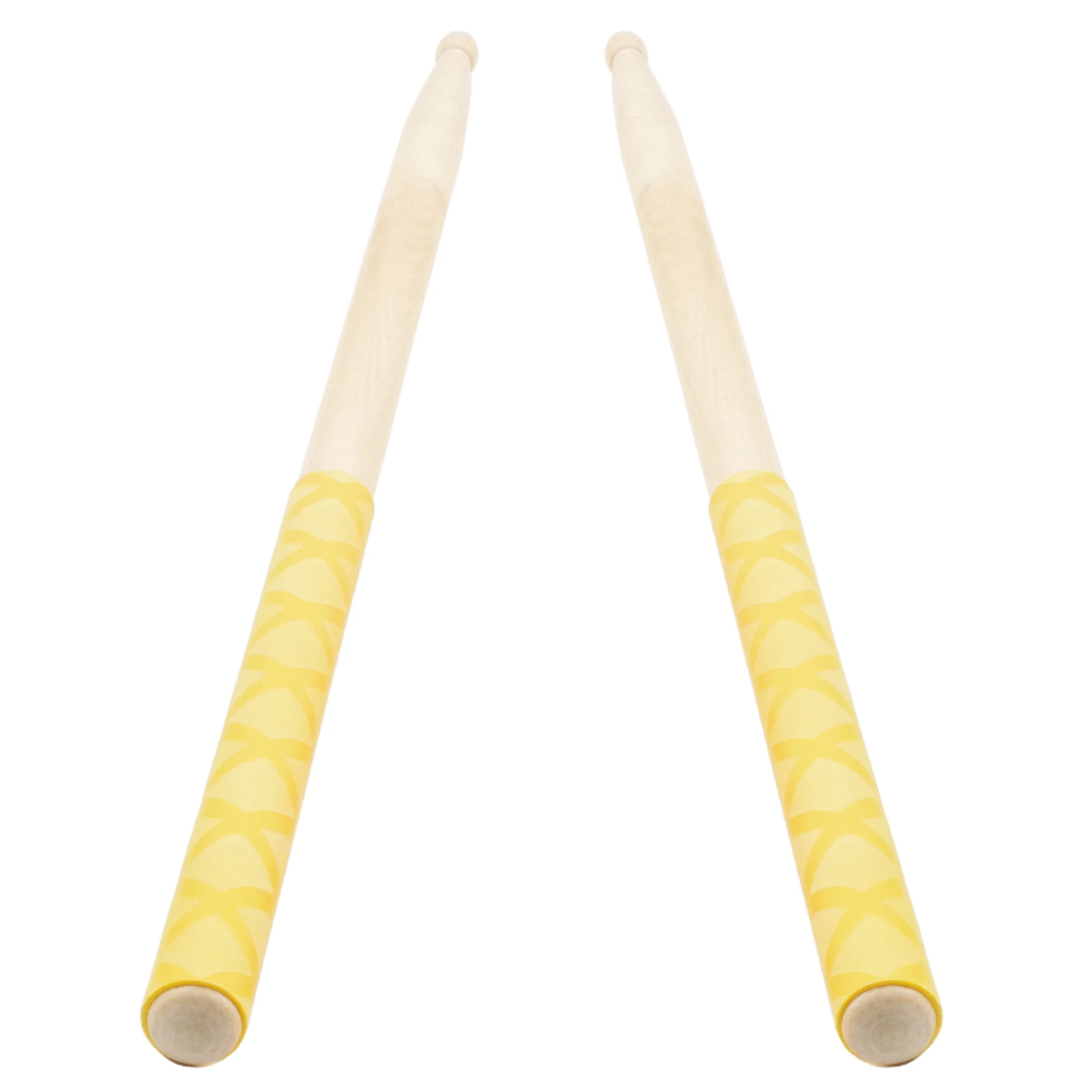 Sourcing Map 3 Pairs Maple Wood Drumstick Anti Slip Handle Grips 5A Blue Classic Drum Stick Wood Tip For Drumming Musical Instrument Percussion