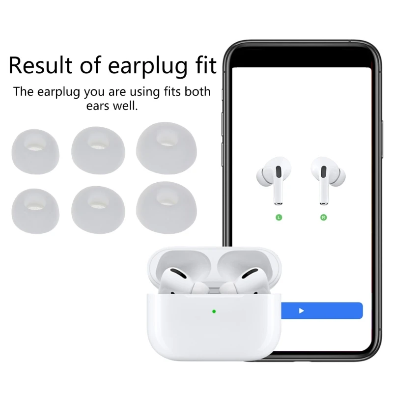 3Pair Soft Foam Earbuds Headphone Earpads Ear Bud Pad Cushion for