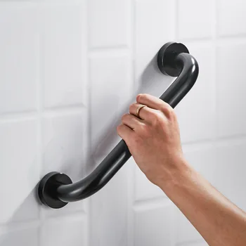 Bathroom Anti Slip Handle, Bathroom Elderly Safety Handrail, Black Handle, Stainless Steel/aluminum Alloy Bathroom Handrail