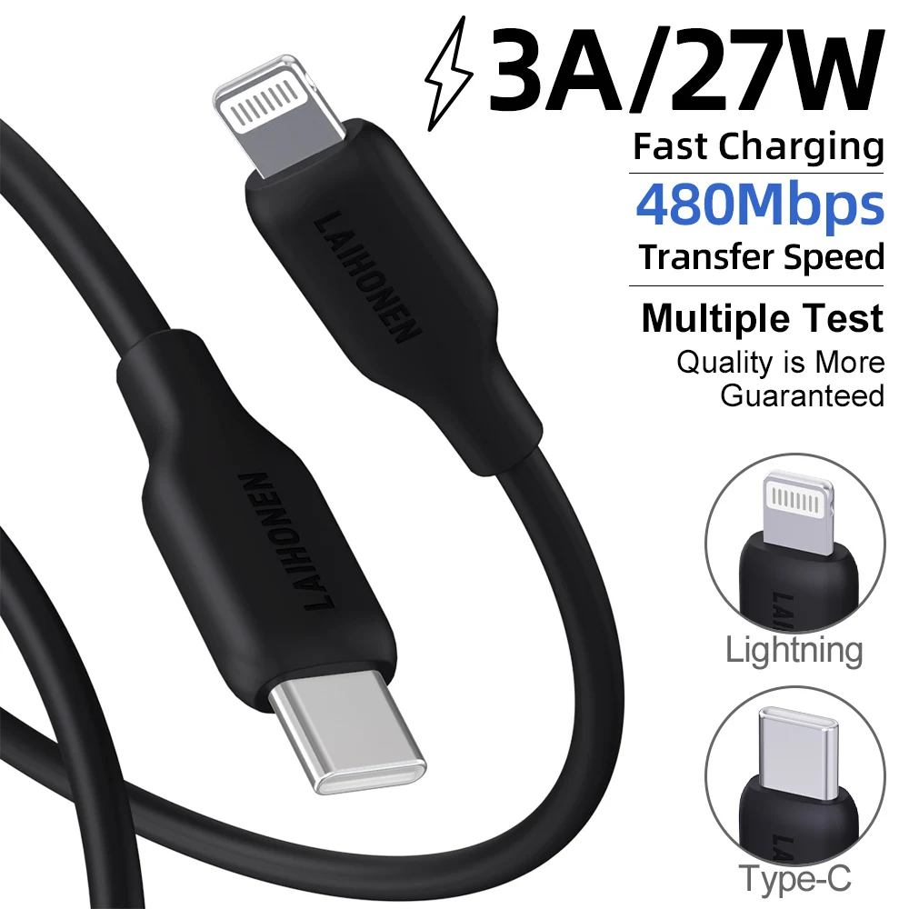 Silicone Durable USB C to Lightning Fast Charging Cable