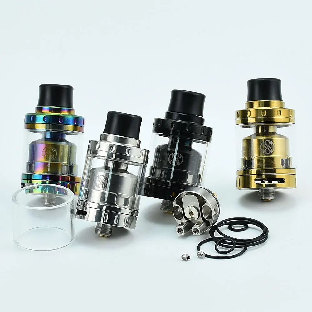 

Merlin Mini RTA Tank 24mm 2.0ml Vape Vaporizer Dual coil deck Atomizer vs Zeus X RTA Kylin Mini V2 RTA Atomizer