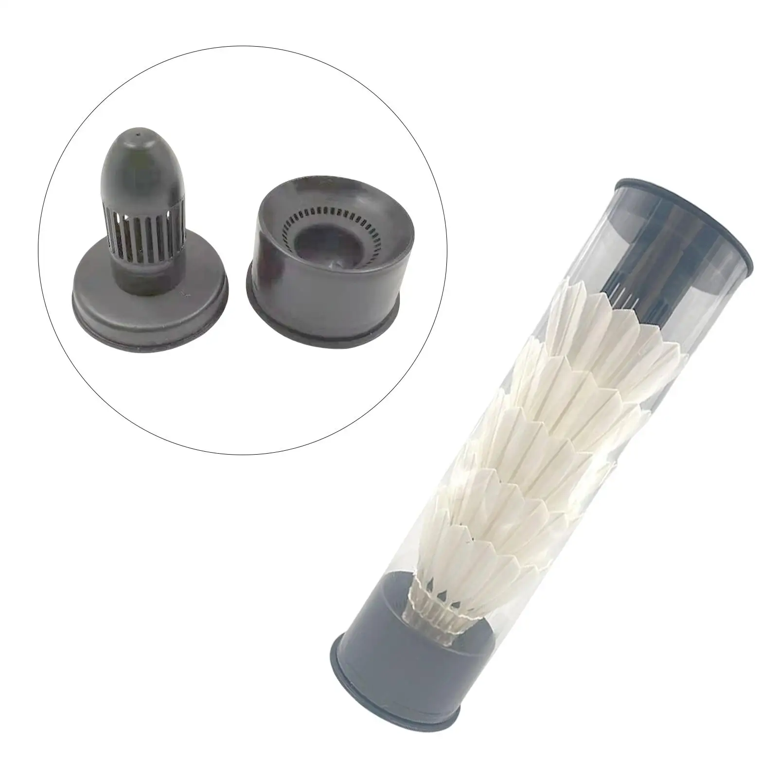 1Pair Shuttlecock Humidifier Improve Beating Resistance Badminton Ball Storage