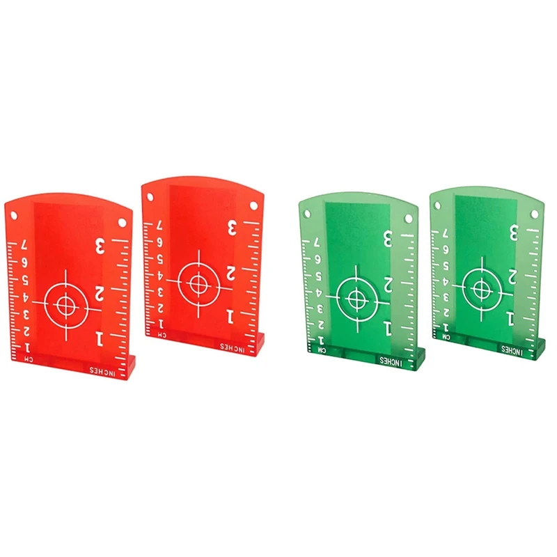 

Акция! 4 шт. голографические мишени, магнитный напольный голографический мишени, карточная пластина для луча, голографический уровень, красный и зеленый