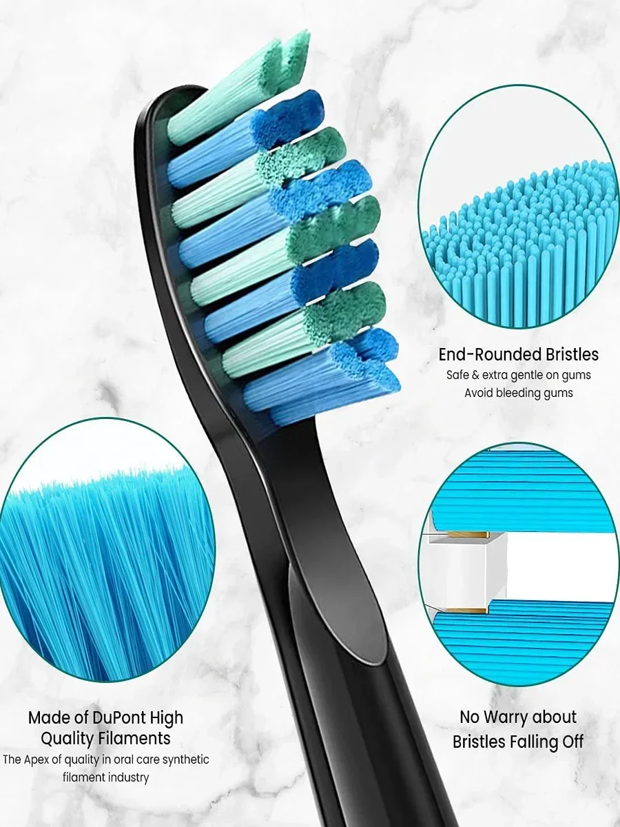 Electric Toothbrush Replacement Heads 10pcs Fairywill Electric Toothbrush FW-507 FW-508 515 FW-515 FW-551 YUNCHI Y1 toothbrush heads replaceable brush heads