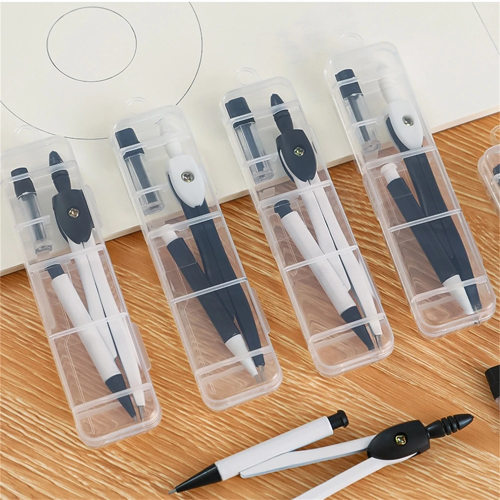 Simple Pratical Pfofessional Compass Set Math Geometry Circle Drawing Tools Office School Supplies Student Stationery Gifts drawing compass