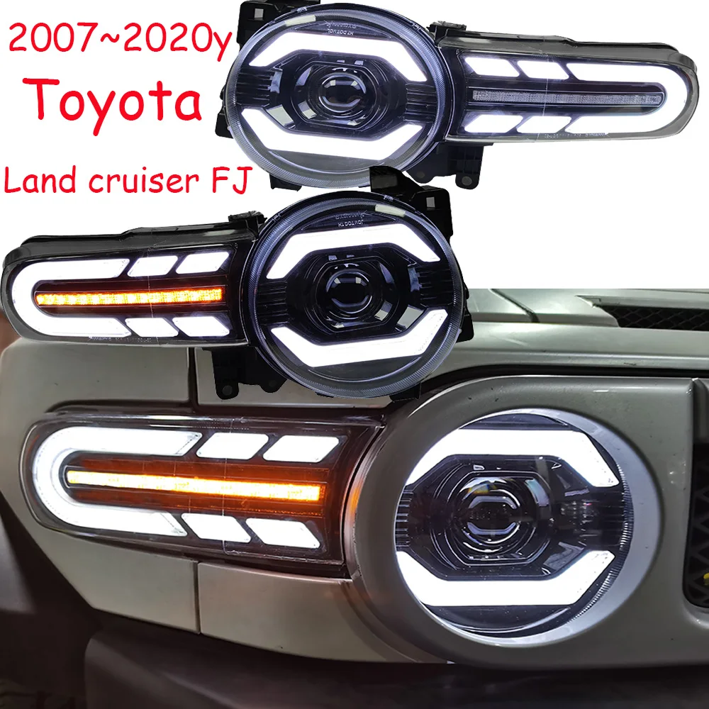 

Фара-бампер для круизера 2007 ~ 2020y, фара для Toyota Land Cruiser Prado, аксессуары для автомобиля, дневное освещение