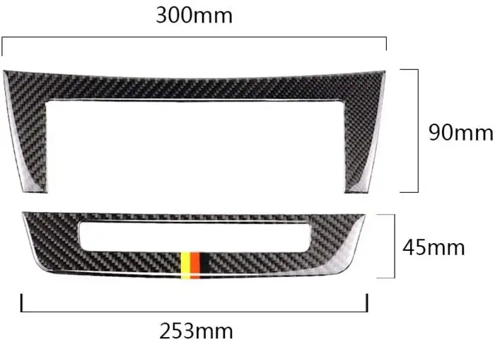 

Carbon Fiber Central Control CD Panel Sticker For Mercedes-benz W204 C Class W204 C220 CDI C200 C350 4MATIC Coupe 2010 -- 2013