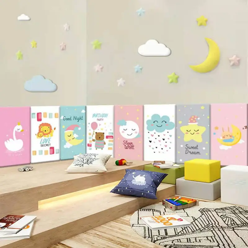 Bed headboard sticker childrens bed headboard Bed Headboard Cartoon Adhesiva Head Board Kids Bedroom decals Cabecero Cama 90 135 150 160cm Bed Head Tete De Lit Wall Stickers