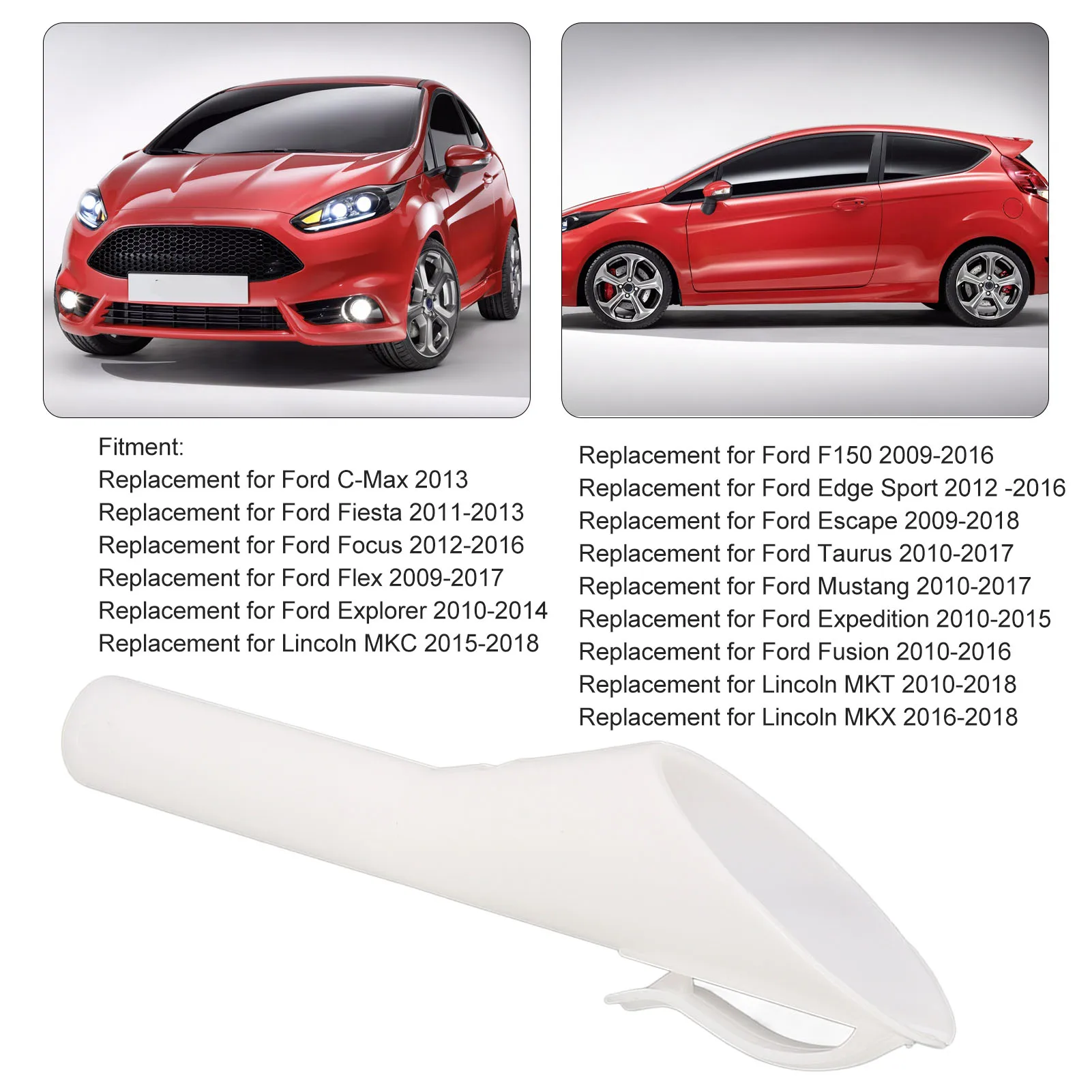 Emergency Fuel Filler Funnel 1782177 Capless Fuel Filling Spout Adapter Replacement for Ford C-Max Fiesta Focus Flex