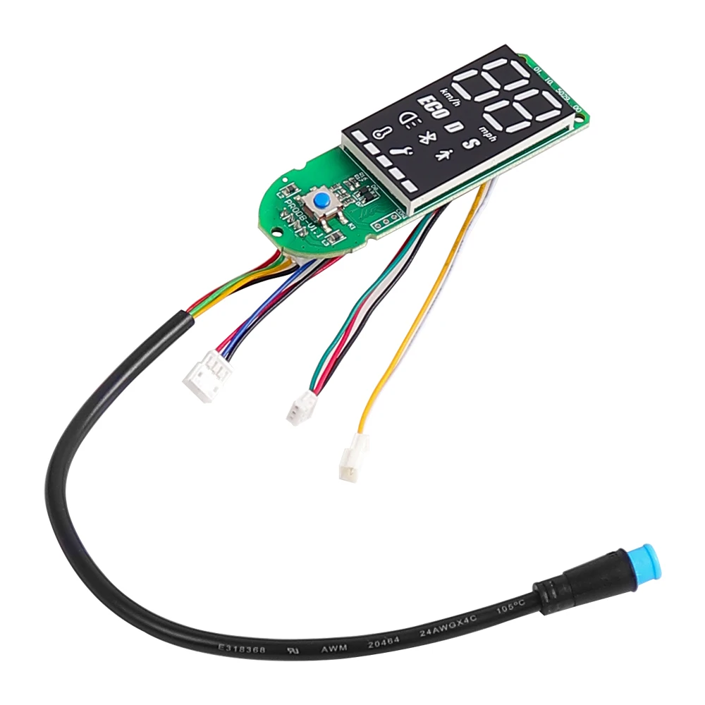 Scooter Dashboard Circuit Board Replacement with Screen Cover - Electric Scooter Repair Accessory