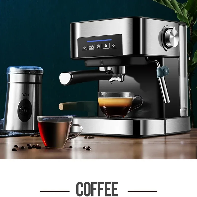 Zzuom Coffee Machine Home Italian Coffee Maker  20bar Semi Automatic Espresso Coffee Maker Steam Milk Frother Electric Espresso 6