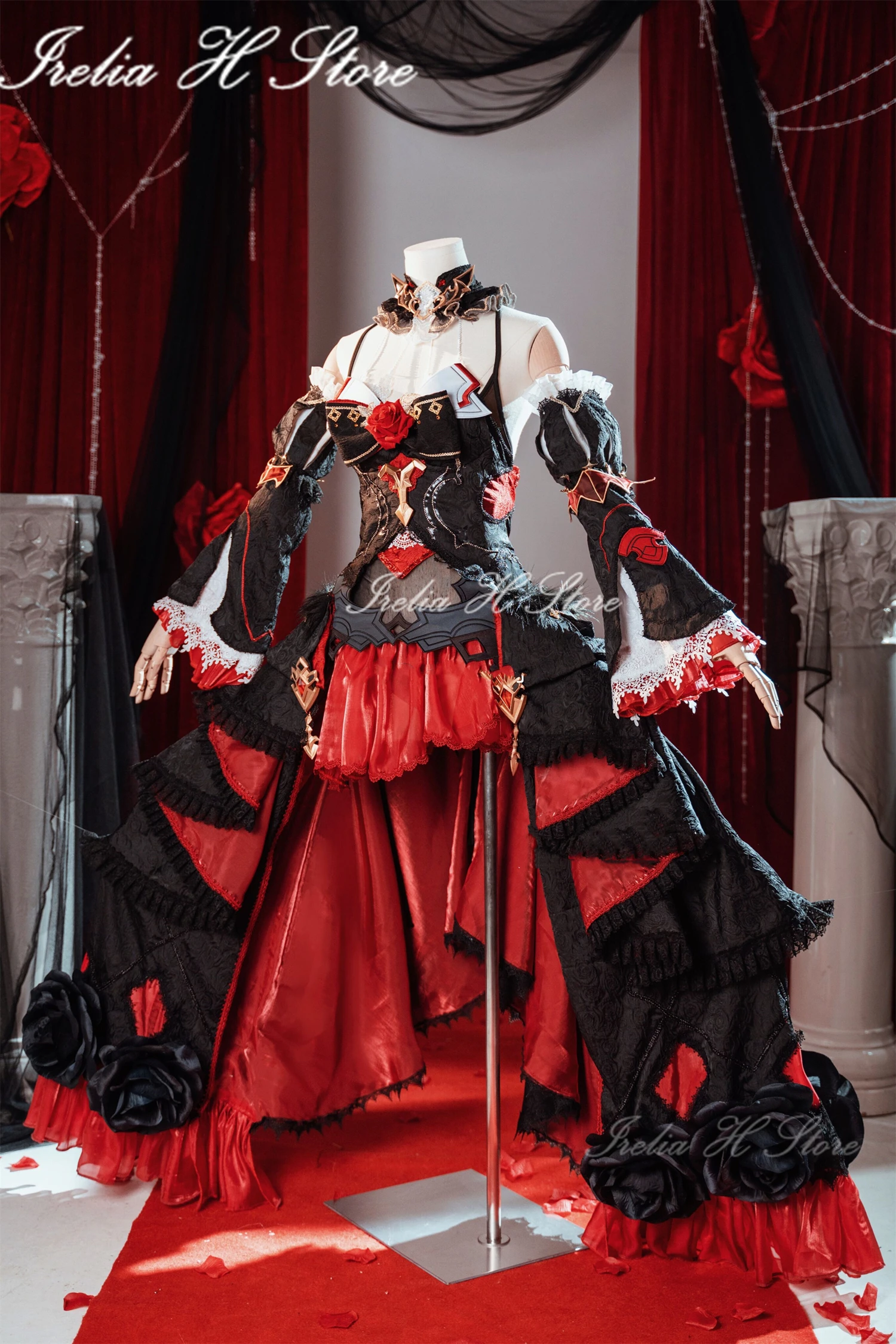 

{in stock}Irelia H Store Theresa from Honkai Impact3 Theresa Apocalypse Cosplay Costume for women Lunar Vow Crimson Love