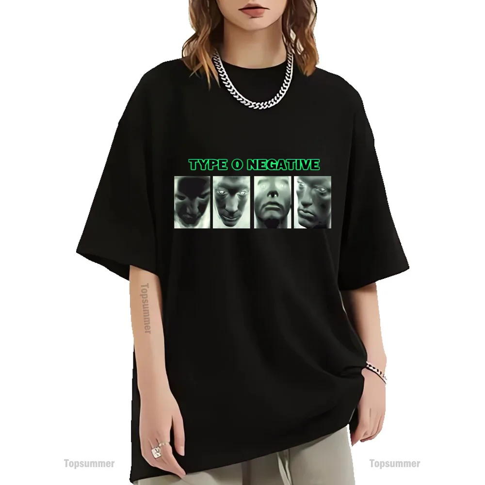

Hot Sale Type O Negative Peter Steele T Shirt Women Men Pop Hip Hop Oversized T-Shirt Streetwear Designer Black Tshirt Tops Tees