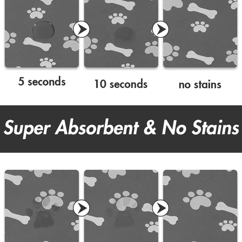 Pet Feeding Pads Absorbent Dog Pads Suitable for Food and Water Bowls Dog Accessories Pet Supplies