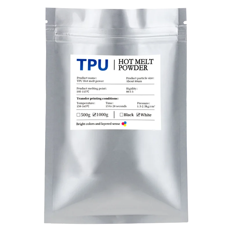 500g 1000g DTF Powder Direct Transfer Film Printing White Hot Melt Powder all DTF Printer Transfer on Fabric