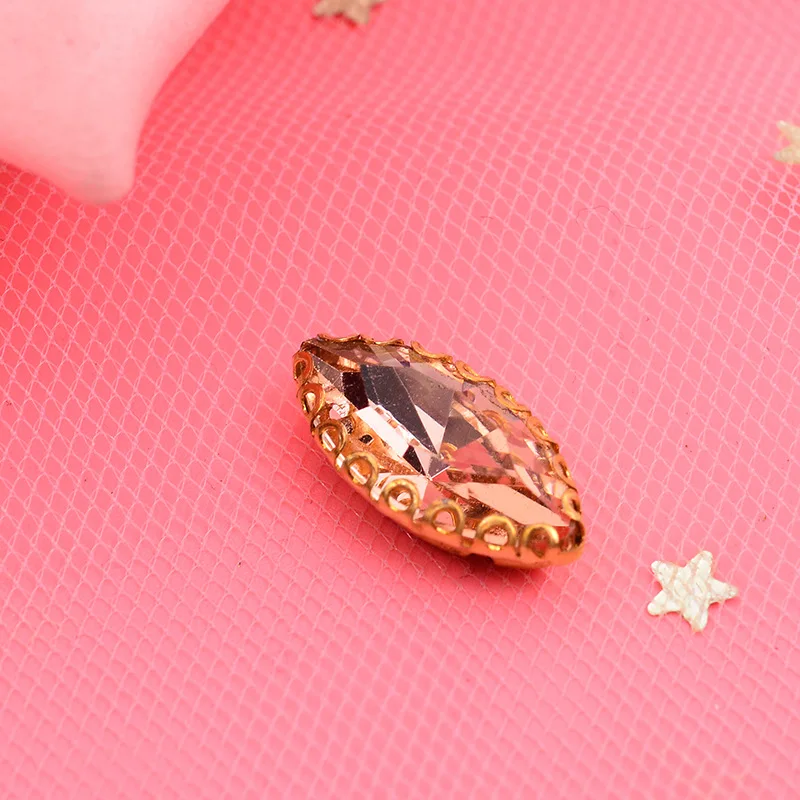 Claw Rhinestones Mix Color Horse eye Flatback Sewing Rhinestones Shiny Crystals Stones Gold Base Sew On For Clothes sew on rhinestones non hot fix rhinestones sewing rhinestones non hotfix rhinestones rhinestone accessories
