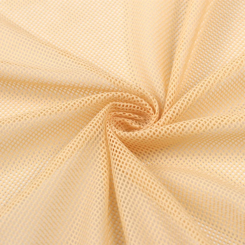 155x45cm 2x2 Niedrig-Stretch Netzstoff zum Nähen von Moskitonetzen Vorhängen T-Shirts Sportbekleidung Gestricktes Futter Stoff Zubehör – Detail 3